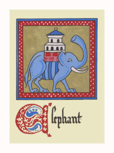 Illuminated Manuscripts - Elephant with Hannah Charlton