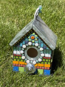 Girard.mosaic bird house.2026